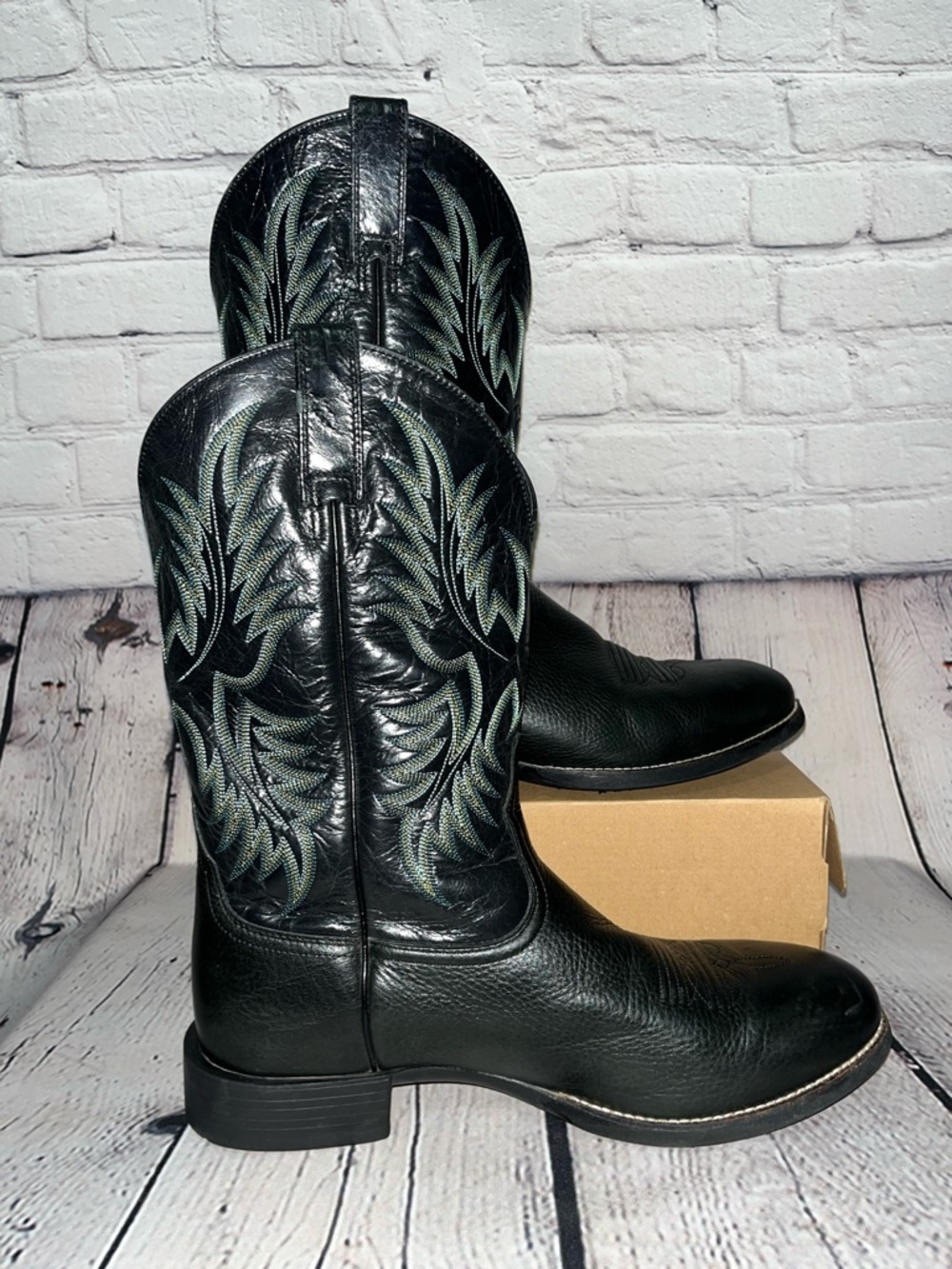 Ariat Men’s Western Heritage Stockman Leather Cowboy Boots Size 12